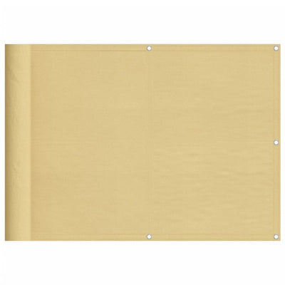 Vidaxl Balcony Screen 75x300 cm 100% Oxford Polyester Sand -colorato
