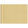 Vidaxl balkonscherm 75x400 cm 100% oxford polyester zandkleurig