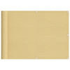 Pantalla de balcón Vidaxl 75x500 cm 100% Oxford Polyester Sand -Coled