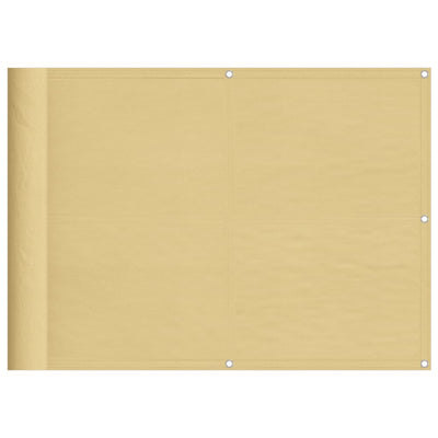 Vidaxl Balcony Screen 75x600 cm 100% Oxford Polyester Sand -Collorato