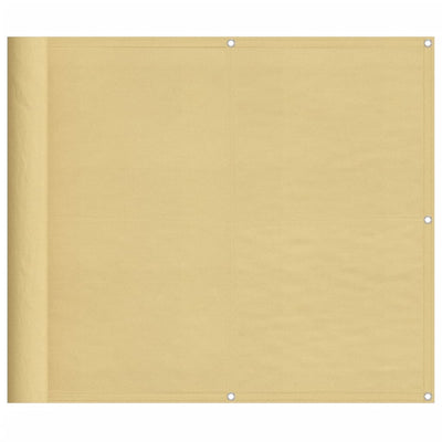 Vidaxl Balcony Screen 90x400 cm 100% Oxford Polyester Sand -Collorato