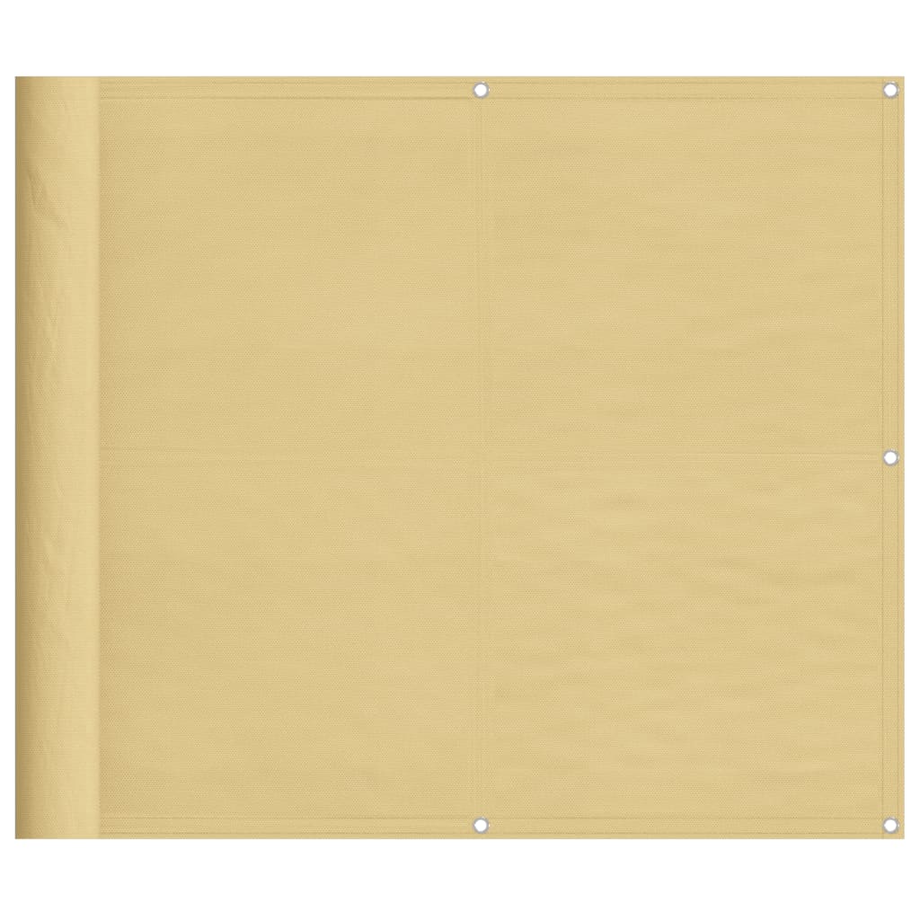 Vidaxl Balcony Screen 90x500 cm 100% Oxford Polyester Sand -Collorato