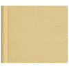 Vidaxl Balcony Screen 90x600 cm 100% Oxford Polyester Sand -Collorato