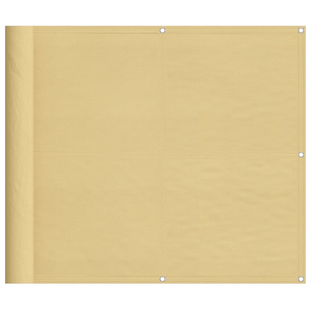 Vidaxl Balcony Screen 90x600 cm 100% Oxford Polyester Sand -Collorato