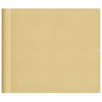 Vidaxl Balcony Screen 90x600 cm 100% Oxford Polyester Sand -Collorato