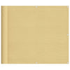 Paravento per balcone Vidaxx 90x1000 cm 100% poliestere oxford color sabbia