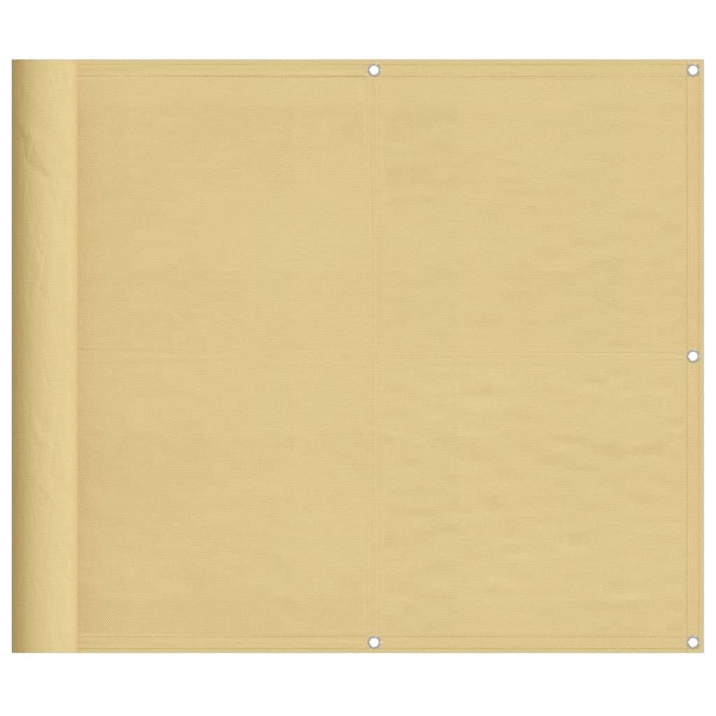 Paravento per balcone Vidaxx 90x1000 cm 100% poliestere oxford color sabbia
