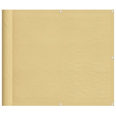 Vidaxl balkonscherm 90x1000 cm 100% oxford polyester zandkleurig