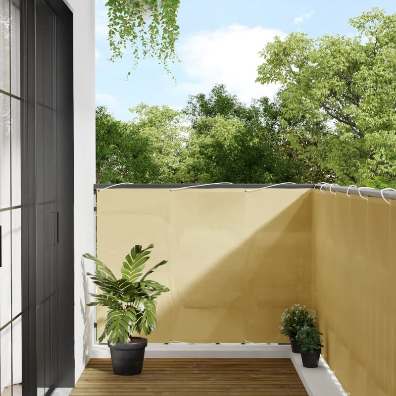 Vidaxl Balcony Screen 120x600 cm 100% Oxford Polyester Sand -Collorato