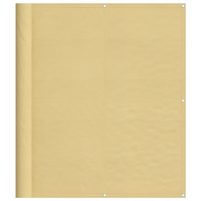 Vidaxl balkonscherm 120x1000 cm 100% oxford polyester zandkleurig