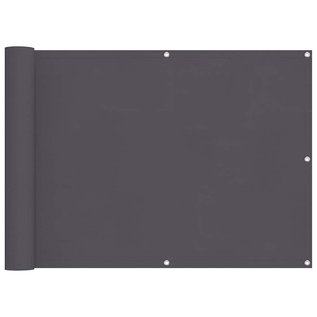Biombo de balcón vidaxx 75x1000 cm 100% poliéster oxford antracita