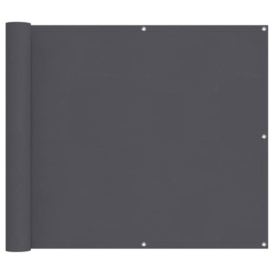 Vidaxl balkonscherm 90x800 cm 100% oxford polyester antracietkleurig