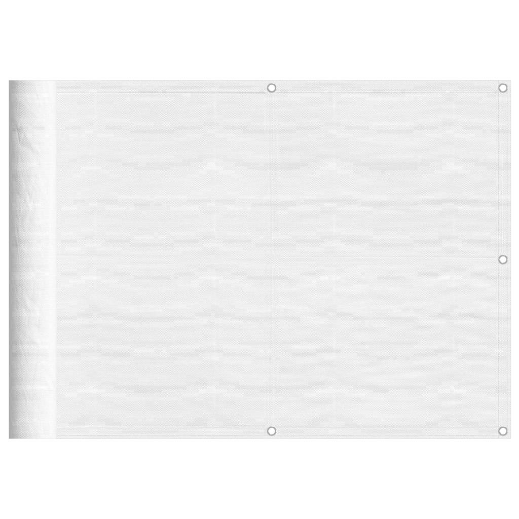 Paravento per balcone Vidaxx 75x800 cm 100% poliestere oxford bianco