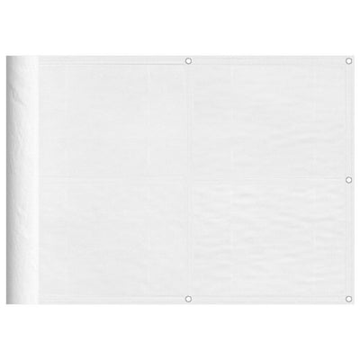 Vidaxx mampara de balcón 75x800 cm 100% poliéster oxford blanco