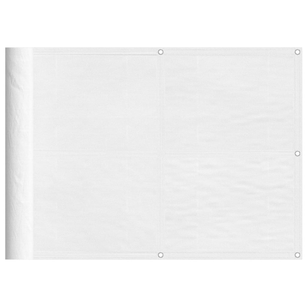 Paravento per balcone Vidaxx 75x1000 cm 100% poliestere oxford bianco