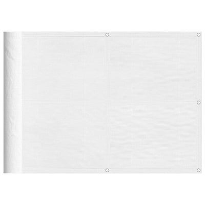 Vidaxx mampara de balcón 75x1000 cm 100% poliéster oxford blanco