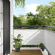 Paravento per balcone Vidaxx 75x1000 cm 100% poliestere oxford bianco