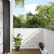 Paravento per balcone Vidaxx 90x800 cm 100% poliestere oxford bianco