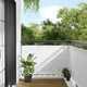 Paravento per balcone Vidaxx 90x1000 cm 100% poliestere oxford bianco