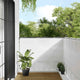 Paravento per balcone Vidaxx 120x700 cm 100% poliestere oxford bianco
