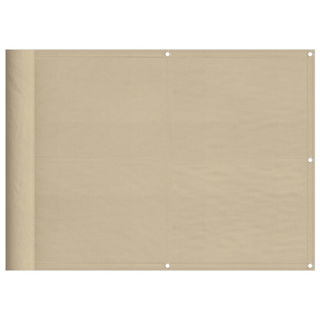 Vidaxl Balcony Screen 75x800 cm 100% Oxford poliestere beige
