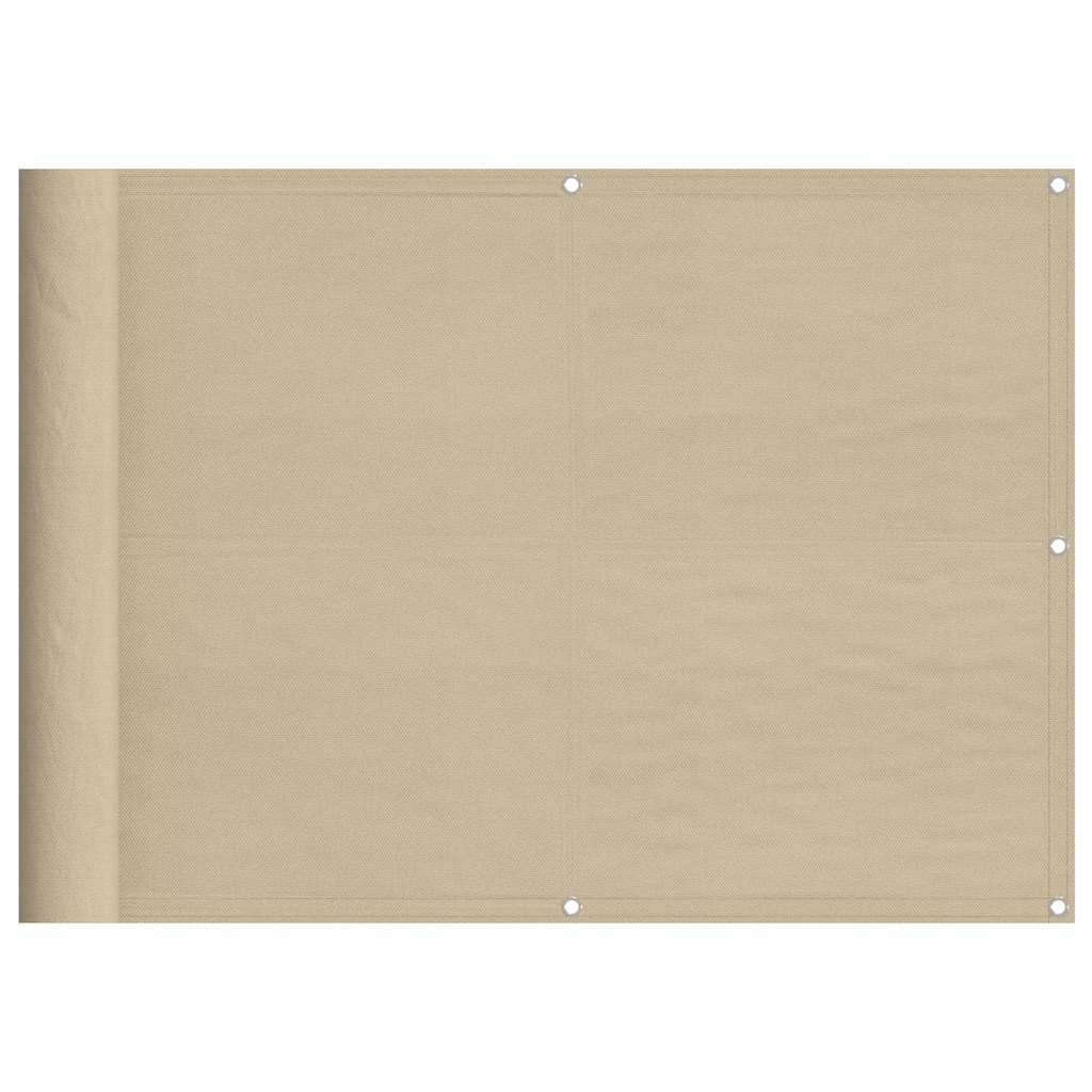 Paravento per balcone Vidaxx 75x1000 cm 100% poliestere oxford beige