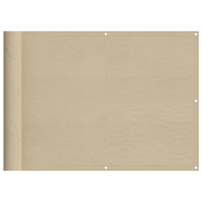 Paravento per balcone Vidaxx 75x1000 cm 100% poliestere oxford beige