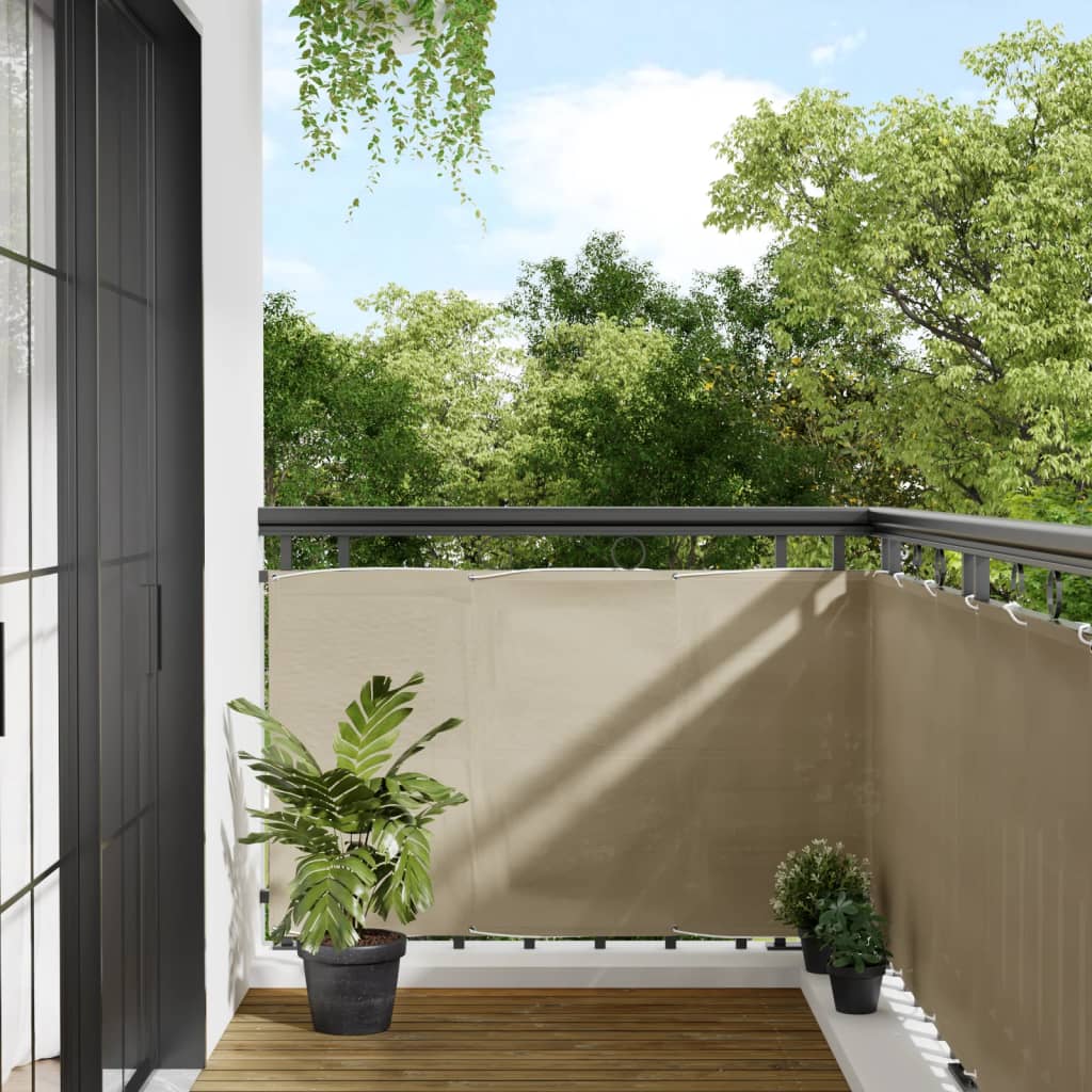 Paravento per balcone Vidaxx 90x700 cm 100% poliestere oxford beige
