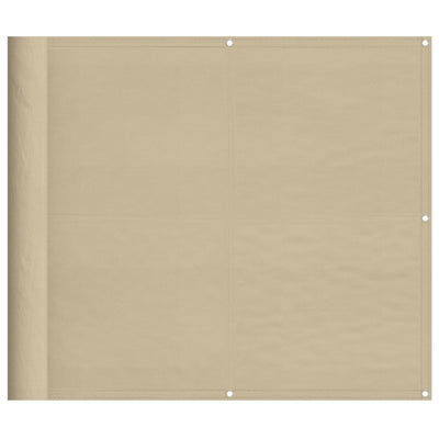 Vidaxl balkonscherm 90x1000 cm 100% oxford polyester beige
