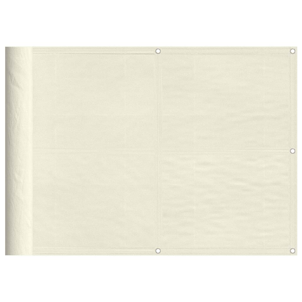 Vidaxl Balcony Screen 75x800 cm 100% Oxford Polyester Cream