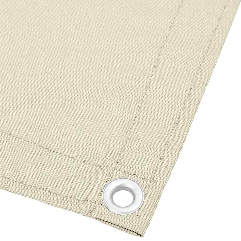 Vidaxl Balcony Screen 75x800 cm 100% Oxford Polyester Cream