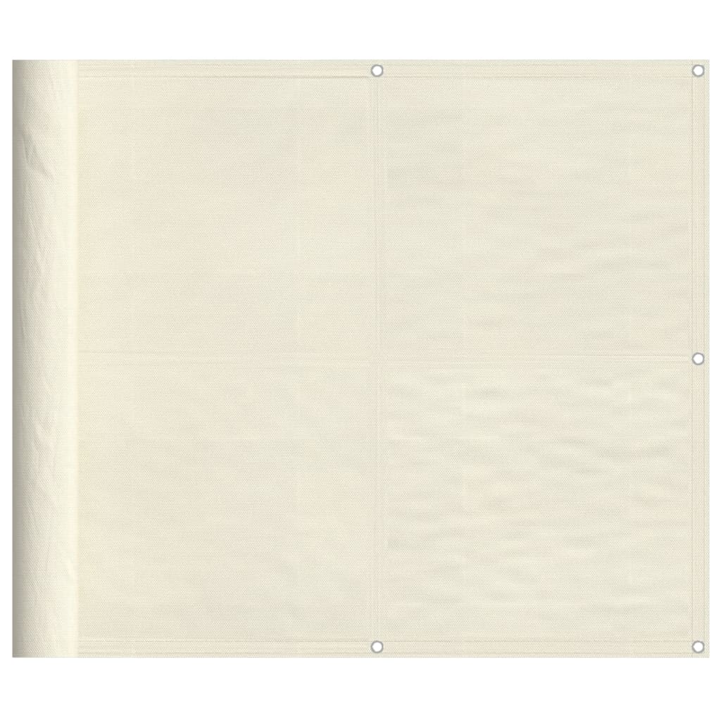 Vidaxx mampara de balcón 90x700 cm 100% poliéster oxford color crema