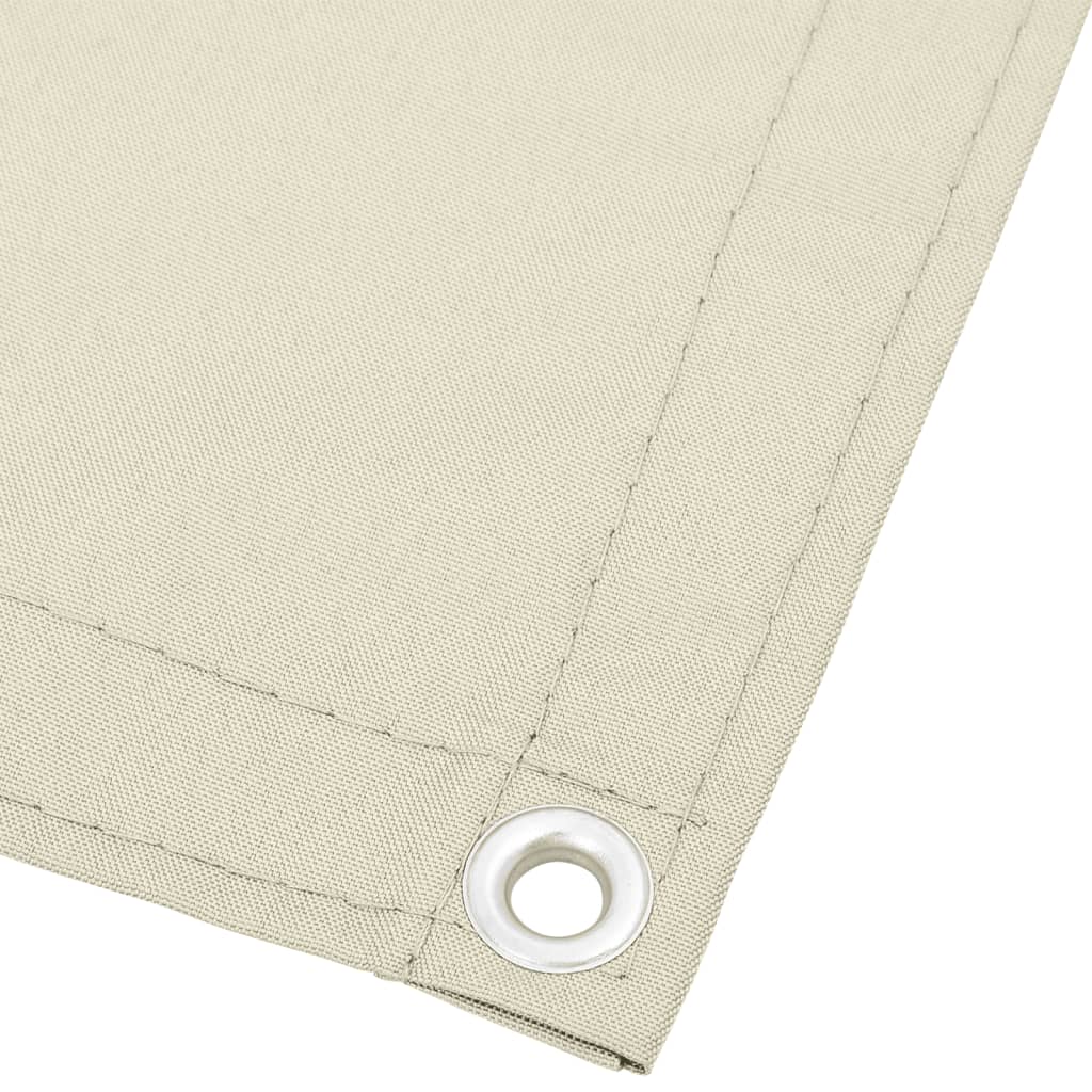 Vidaxx mampara de balcón 90x700 cm 100% poliéster oxford color crema