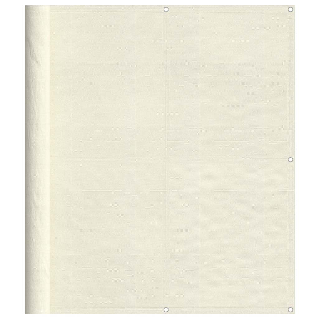 Paravento per balcone Vidaxx 120x700 cm 100% poliestere oxford color crema