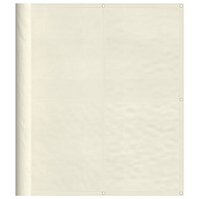 Vidaxl balkonscherm 120x700 cm 100% oxford polyester crèmekleurig