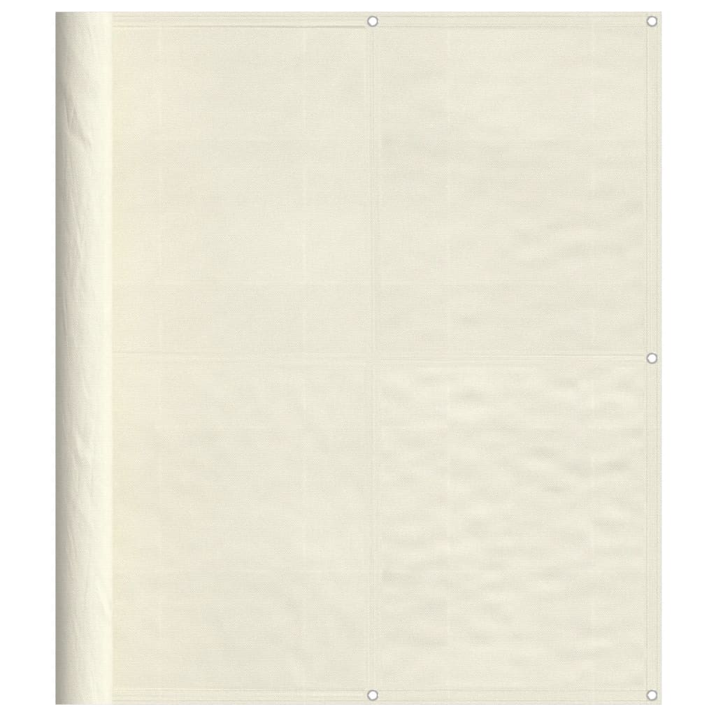 Vidaxx mampara de balcón 120x800 cm 100% poliéster oxford color crema