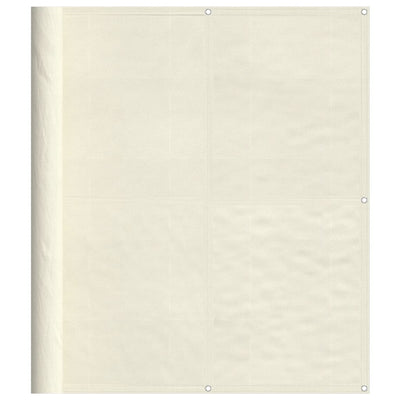 Vidaxl balkonscherm 120x800 cm 100% oxford polyester crèmekleurig