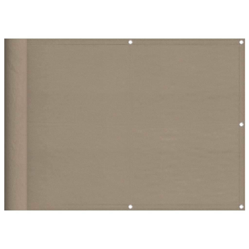 Paravento per balcone Vidaxx 75x700 cm 100% poliestere oxford tortora