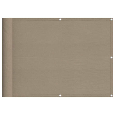 Vidaxl balkonscherm 75x700 cm 100% oxford polyester taupe
