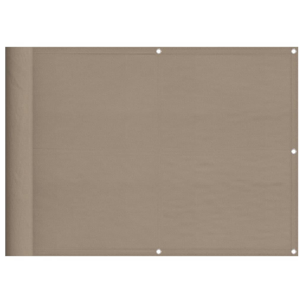 Paravento per balcone Vidaxx 75x700 cm 100% poliestere oxford tortora