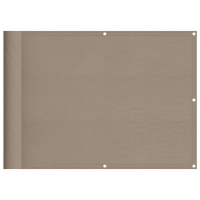 Vidaxl balkonscherm 75x700 cm 100% oxford polyester taupe