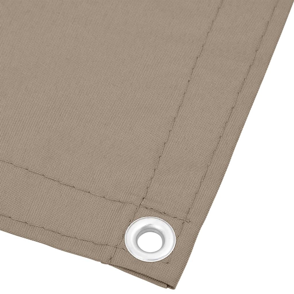 Paravento per balcone Vidaxx 75x700 cm 100% poliestere oxford tortora