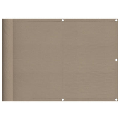 Vidaxl balkonscherm 75x800 cm 100% oxford polyester taupe