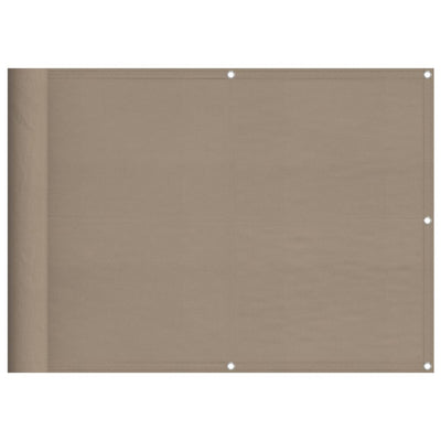 Vidaxx mampara de balcón 75x1000 cm 100% poliéster oxford color topo