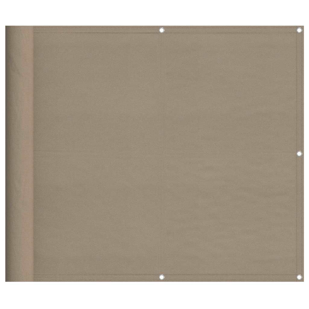 Paravento per balcone Vidaxx 90x700 cm 100% poliestere oxford tortora
