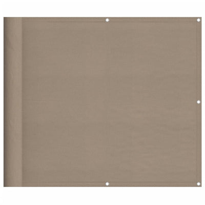 Vidaxl balkonscherm 90x700 cm 100% oxford polyester taupe