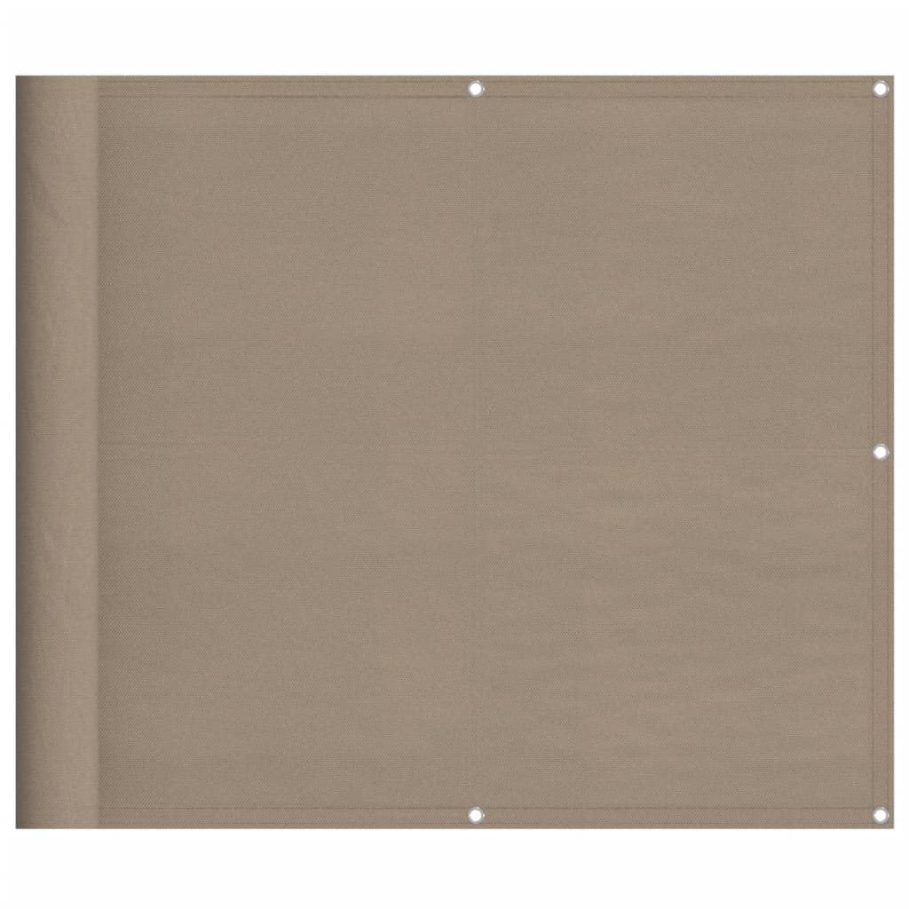 Paravento per balcone Vidaxx 90x800 cm 100% poliestere oxford tortora