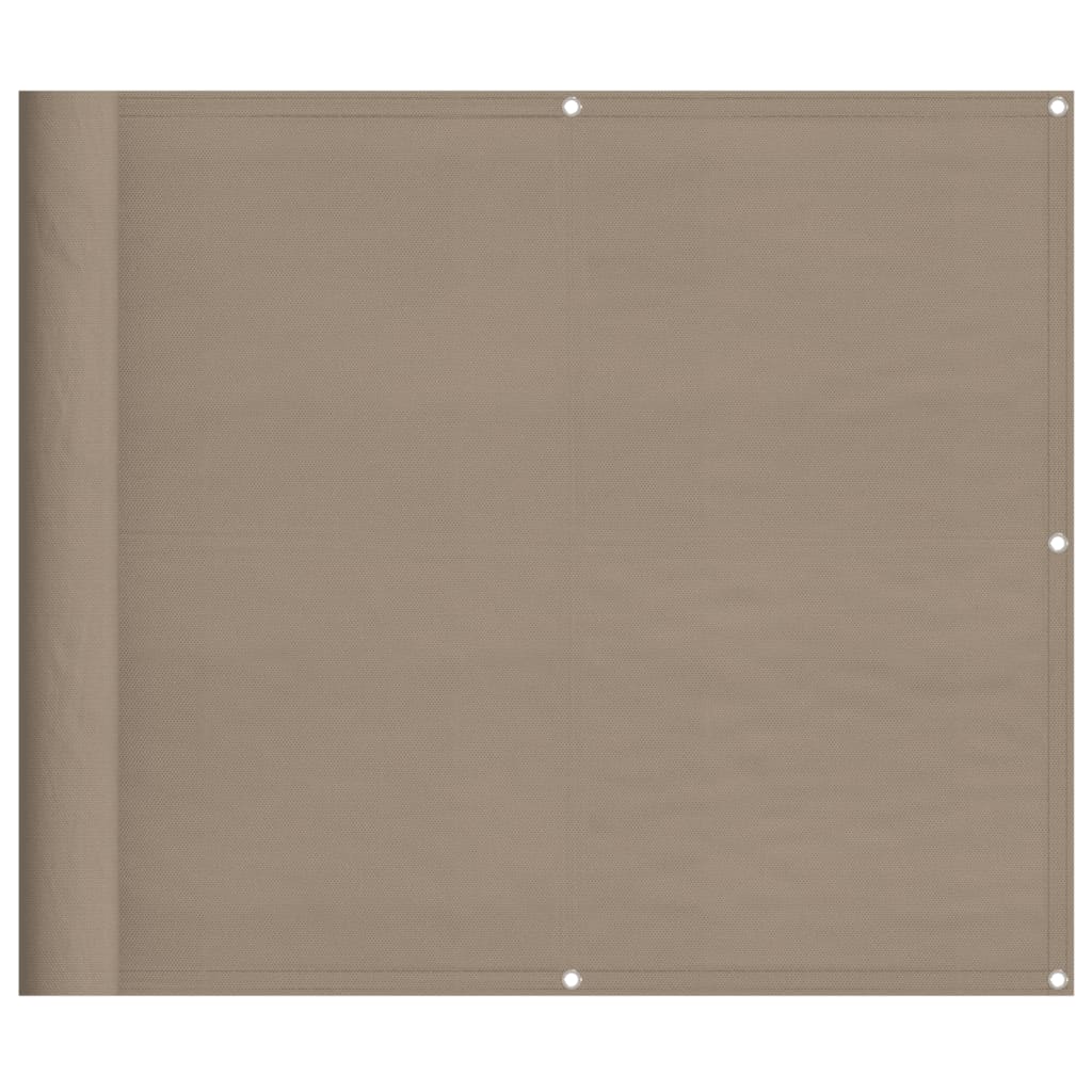 Paravento per balcone Vidaxx 90x1000 cm 100% poliestere oxford tortora