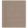 Paravento per balcone Vidaxx 120x700 cm 100% poliestere oxford tortora