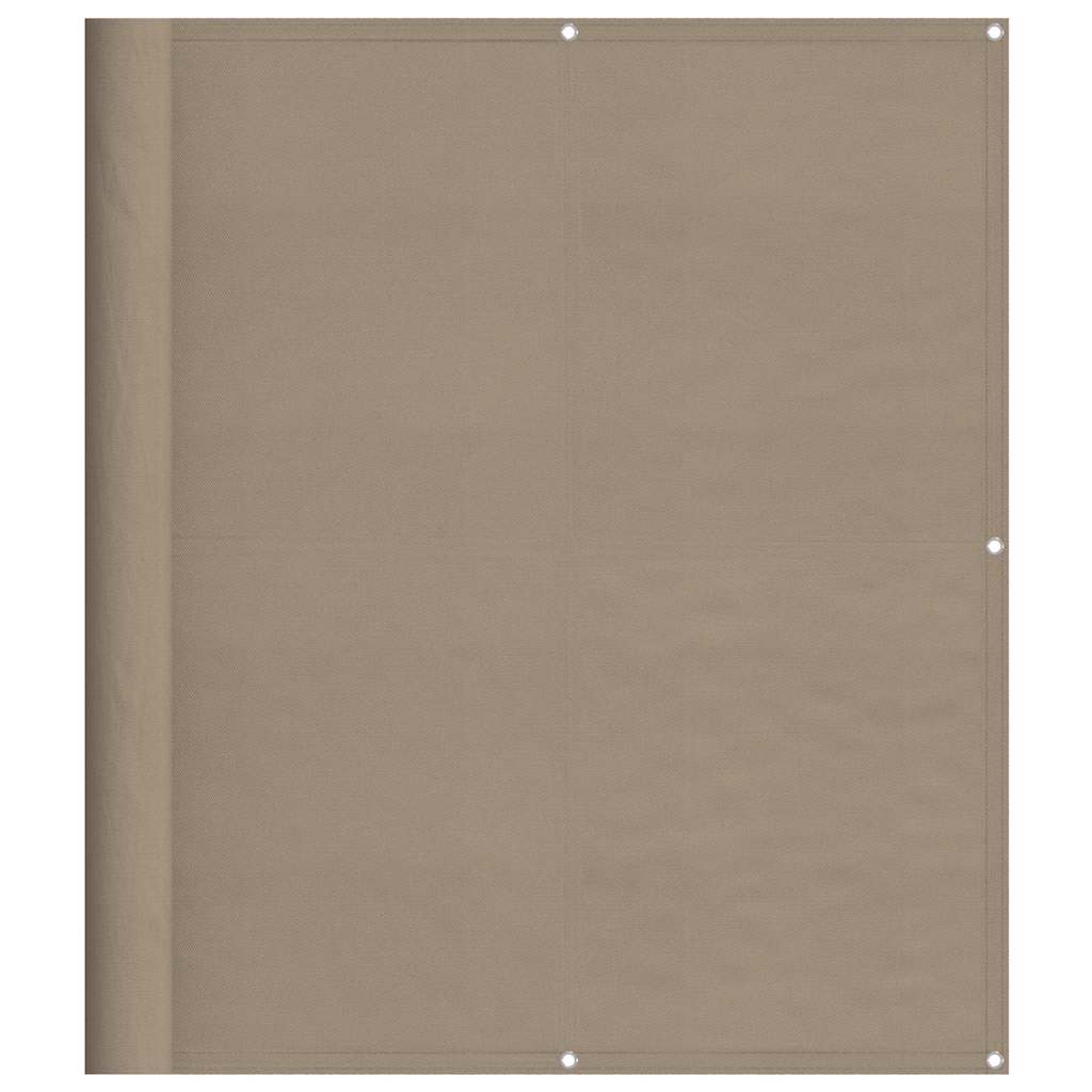 Paravento per balcone Vidaxx 120x700 cm 100% poliestere oxford tortora